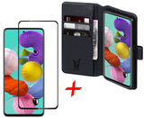 Galaxy A71 Book Case + Screenprotector - Zwart | iCall