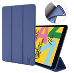 iPad 10.2 (2019) Blauw - Smart Book Case Siliconen Hoesje | iCall