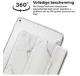 iPad 10.2 2019 Hoesje - Marmer Smart Book Case Siliconen Hoesje