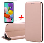 Galaxy A51 Book Case Rose met Screen Protector | iCall