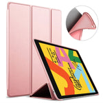 iPad 10.2 (2019) Rose / Roze - Smart Book Case Siliconen Hoesje | iCall