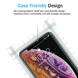 Apple iPhone XS / X Screenprotector - Case Friendly