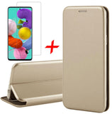 Galaxy A51 Book Case Goud met Screen Protector | iCall